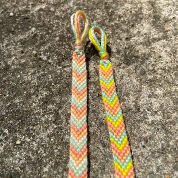 Handmade by me Jewelry - 2 Chevron ~Pastels~ Friendship Bracelet